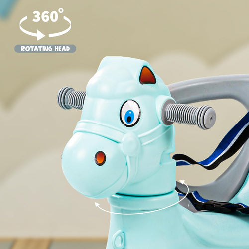 Baybee 3 in 1 Baby Horse Rider Kids Ride On Car for Kids, Push Ride on Toy with Rocker, Push Handle & Safety Belt | Baby Car Rocking Horse BAYBEE