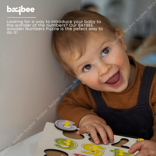 Baybee Wooden Numbers Puzzles Game for Kids Toys 0-9 Number Peg Brain Games Puzzle for Kids BAYBEE