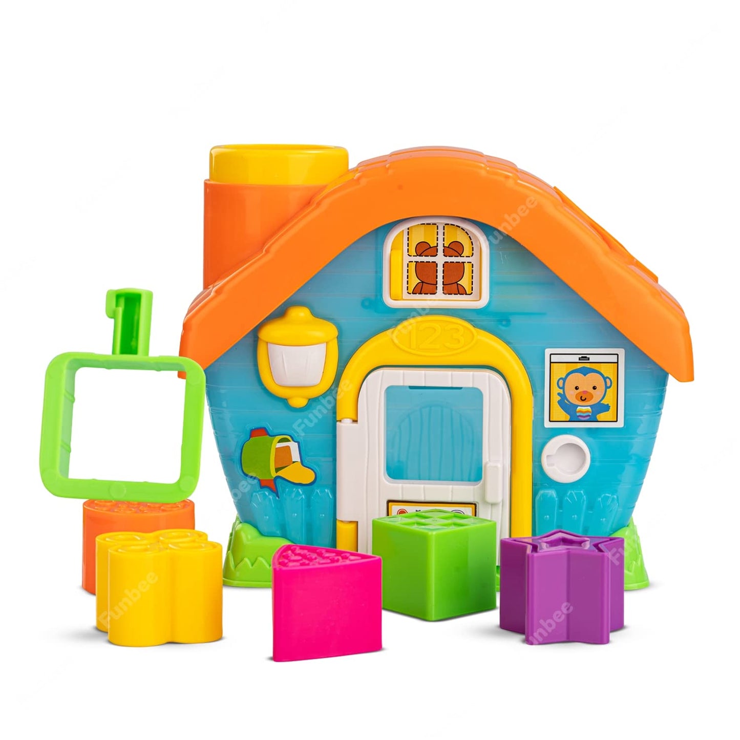Baybee Infunbebe Shape Sorting House Toys for kids with 5 Colorful Blocks