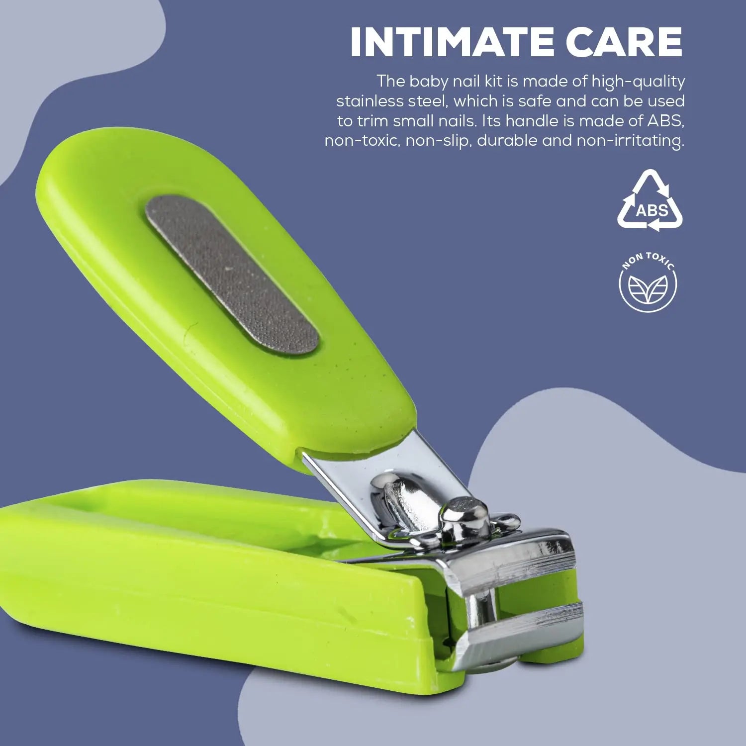 Baybee Baby Nail Clipper, Safety Nail Cutter for New Born Babies - Pack of 2 BAYBEE