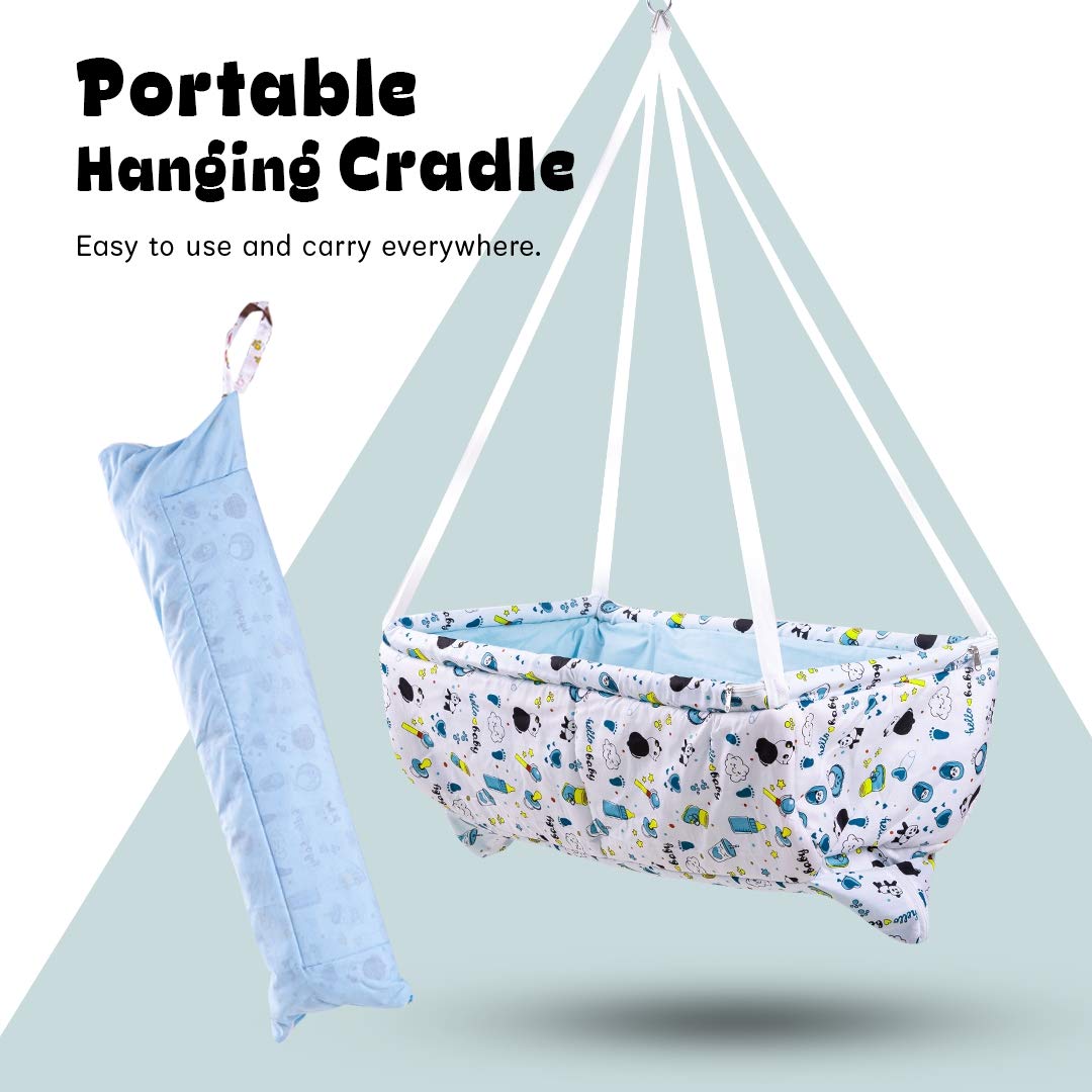 Baybee Newborn Baby Swing Hanging Cradle with Mosquito Net and Spring –  Baybee India