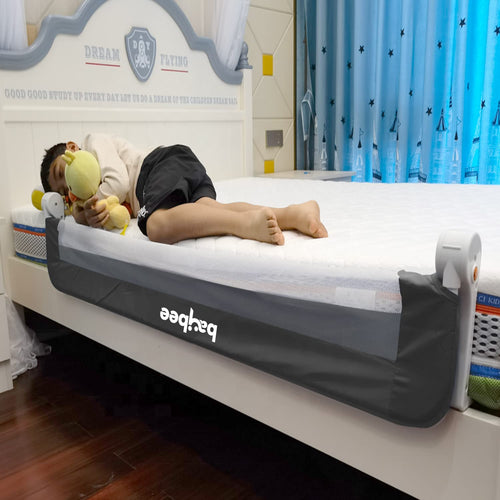 BAYBEE Bed Rail Guard Height Adjustable Barrier for Baby - 180 x 42 cm BAYBEE