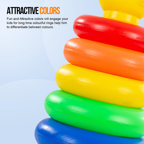 Plastic Teddy Stacking & Sorting Rings Toys Baybee