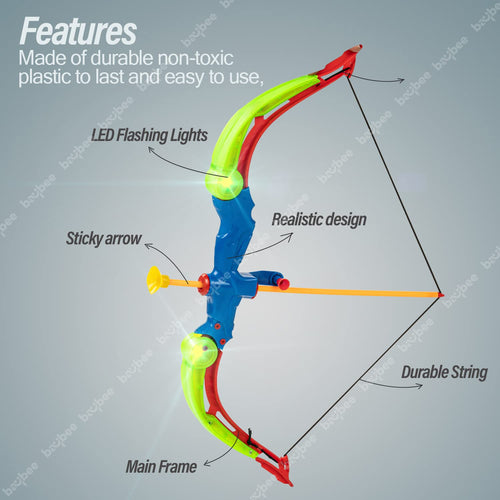 Baybee Bow and Arrow Toys for Kids, Archery Set with 3 Suction Cup Arrow, Quiver & Dartboard BAYBEE