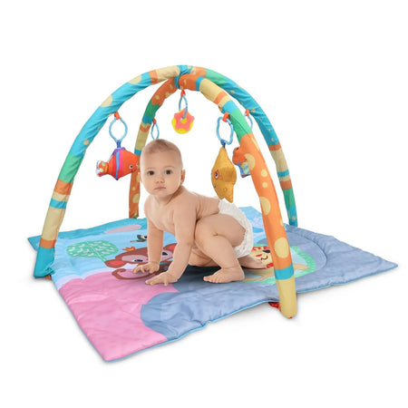 Baby Bloom 2 in 1 Cotton Playgym with Rattle for Babies - Square Shape Baybee India