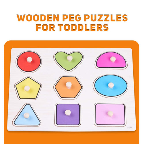 BAYBEE Wooden Puzzle for 24 to 48 Months, Multicolour BAYBEE