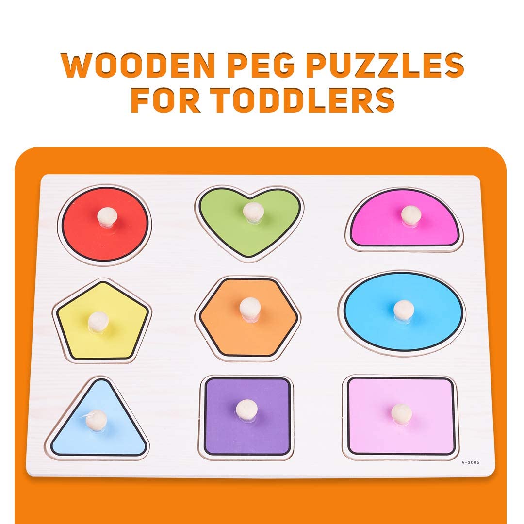 BAYBEE Wooden Puzzle for 24 to 48 Months, Multicolour