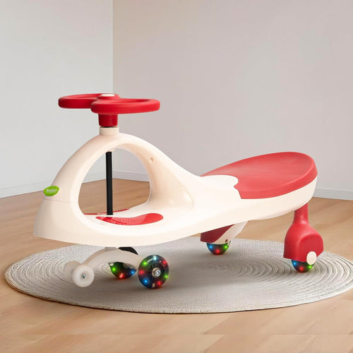 Baybee Glide Kids Magic Swing Car with 360° Steering, Music & PU LED Wheels | Magic Cars for Kids 3 to 8 Years Boys Girls BAYBEE