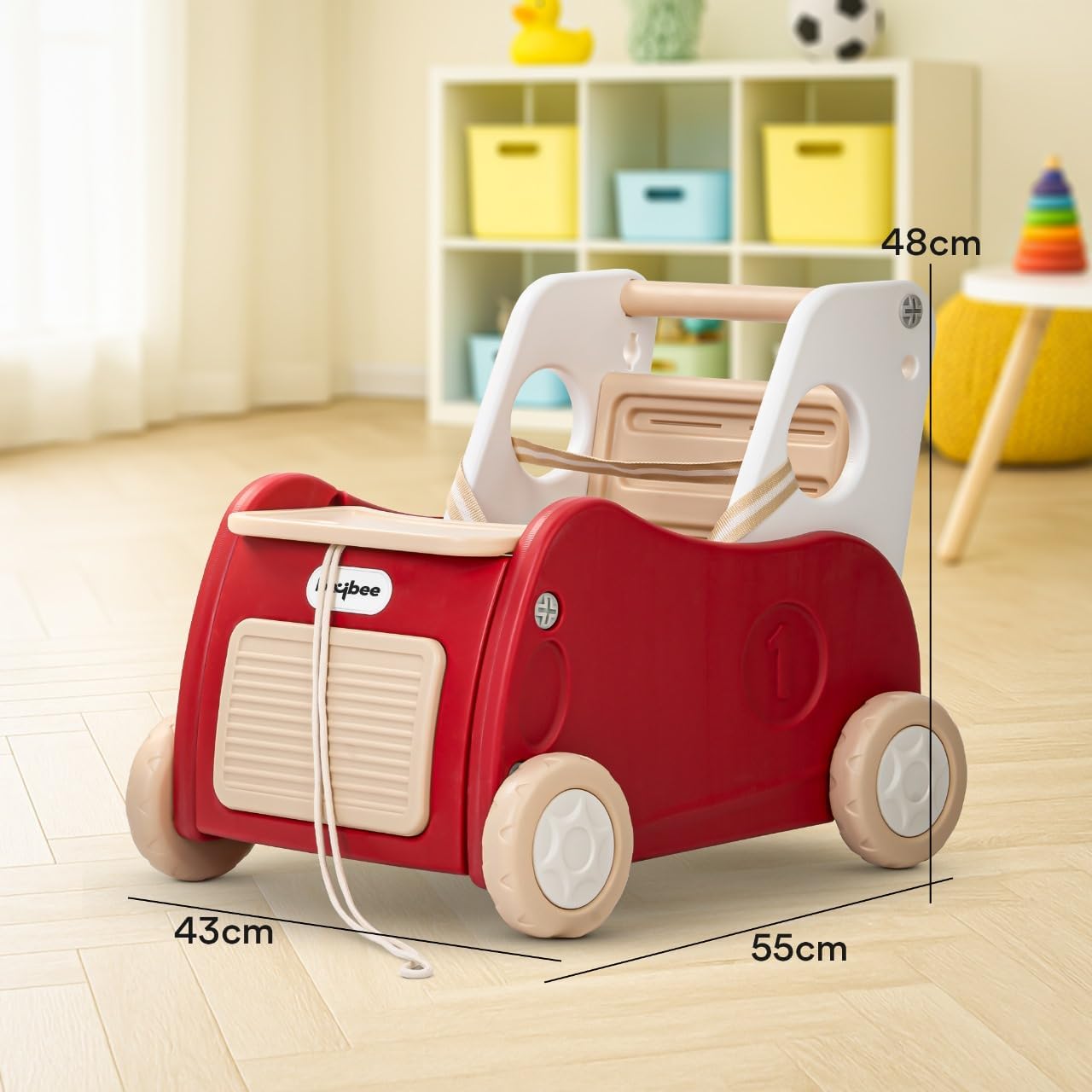 Baybee 4-in-1 Push Walker & Shopping Cart for Baby with Ride-On Mode BAYBEE