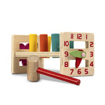 Baybee Wooden Hammer Peg Knock Pounding Bench for Kids Toys Set BAYBEE