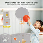 Baybee 2-in-1 Moon Foldable Baby Playpen with Glowing Light for 0-5 Years  (18 Panel) Baybee India