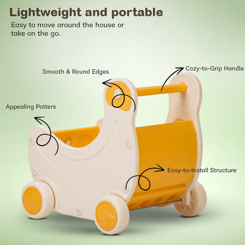 Baybee 2 in 1 Baby Push Walker & Shopping Cart for Kids Items Indoor BAYBEE