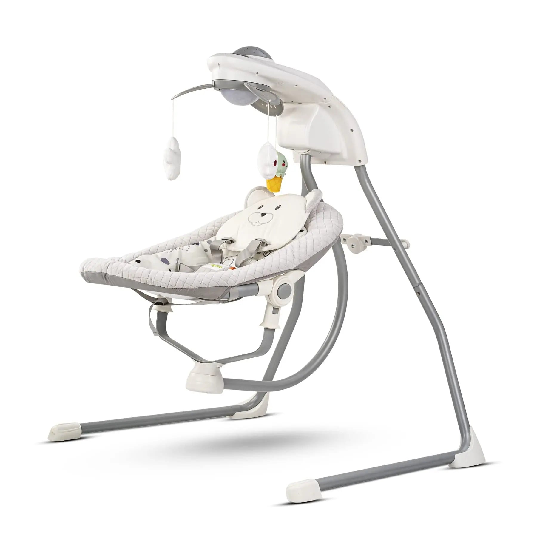 Baybee Strola Automatic Electric Baby Swing Cradle with Adjustable Swing Speed, Soothing Vibrations, Music & Safety Belt BAYBEE
