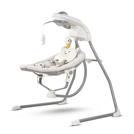Baybee Strola Automatic Electric Baby Swing Cradle with Adjustable Swing Speed, Soothing Vibrations, Music & Safety Belt BAYBEE