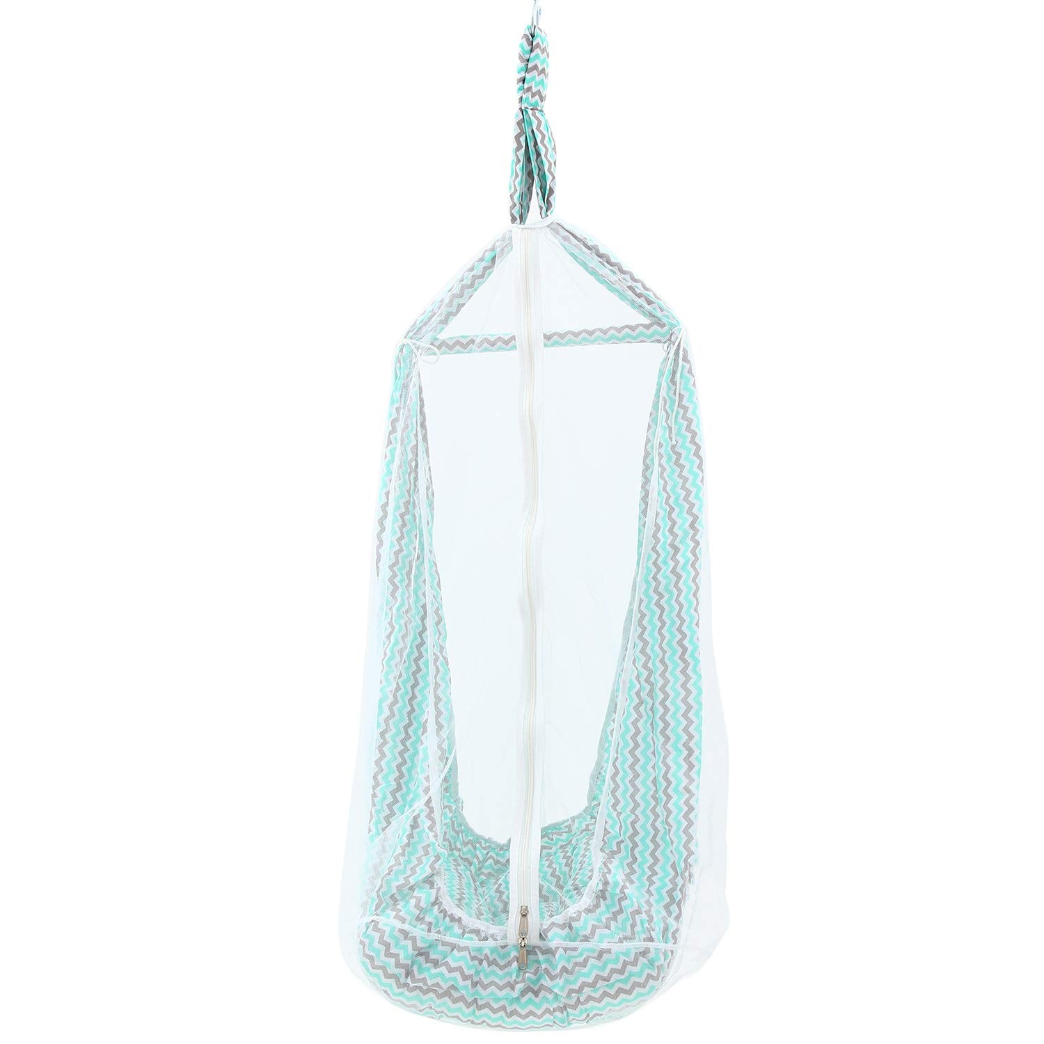 Hanging rope hot sale baby cradle