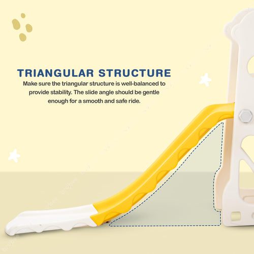 Baybee 2 in 1 Penguin Sliders for Kids, Foldable Garden Kids Slider with Basketball Hook BAYBEE