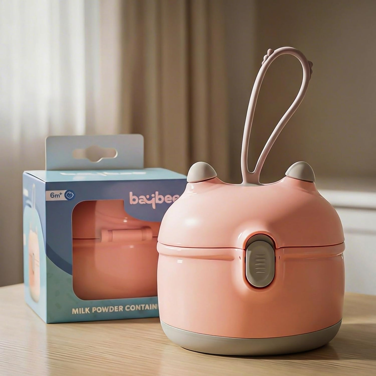 Baybee Portable Baby Storage Box Formula Dispenser with Scoop, Scrapers, Seal & Handle