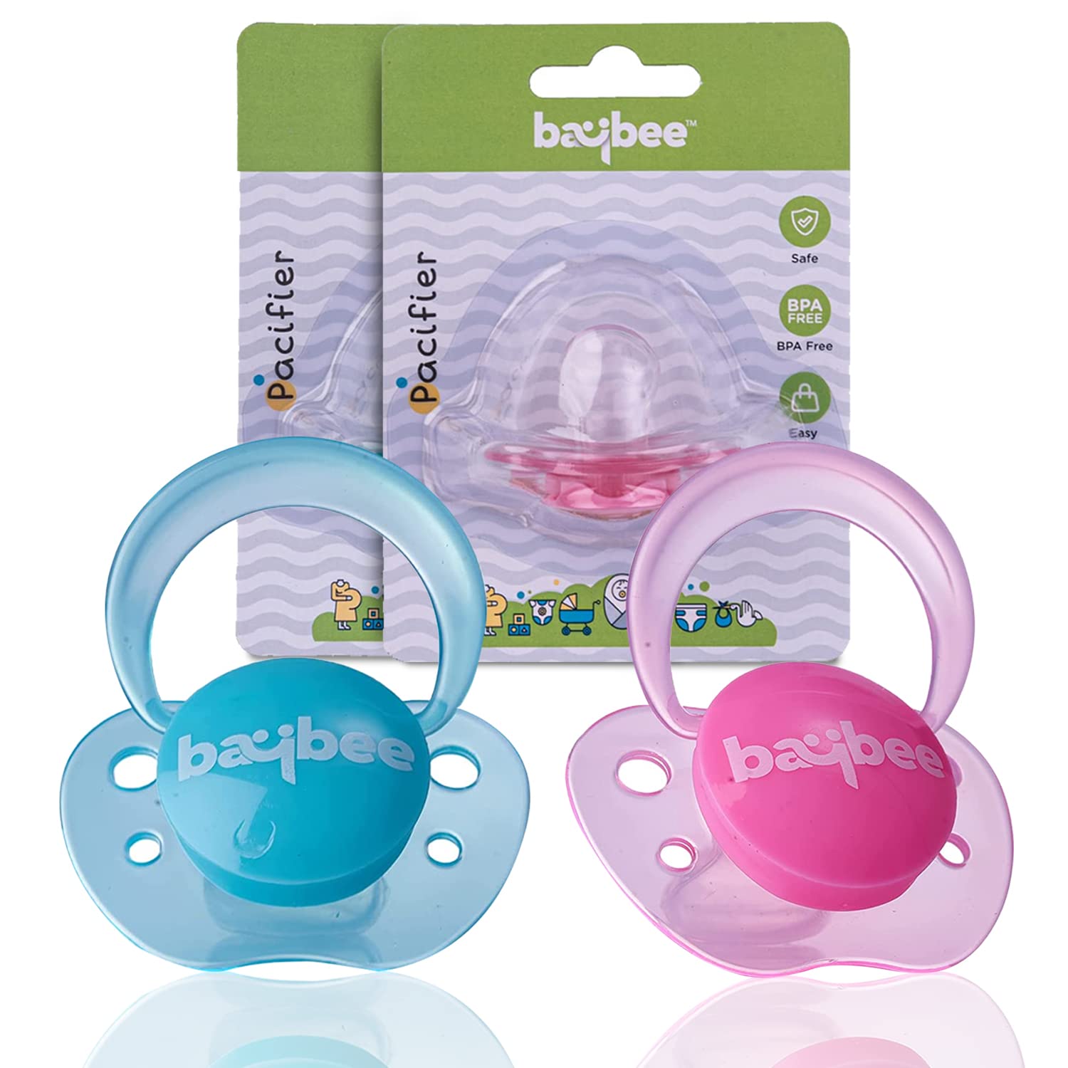 Baybee Baby Pacifier, Ultra Soft Silicone Pacifiers for Babies – Baybee ...