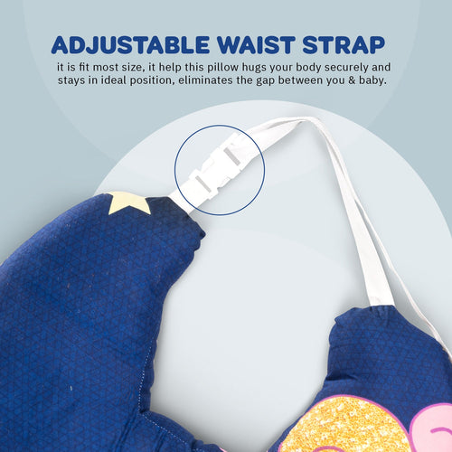 Soft Cushion Portable Baby Nursing Feeding Pillow for New Born Baby Breastfeeding with Back Support & Belt BAYBEE