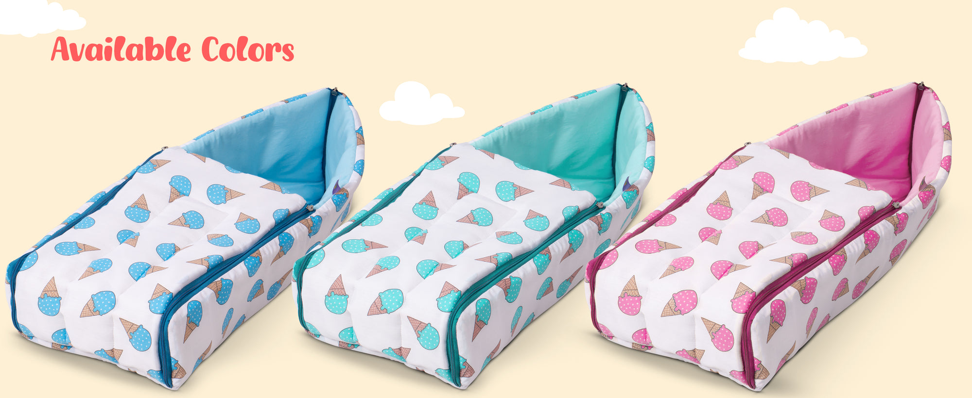 Baybee 3 in 1 Cotton Baby Bed Cum Carry Bed for New Born 0-6 Months Boys Girls — slide 2