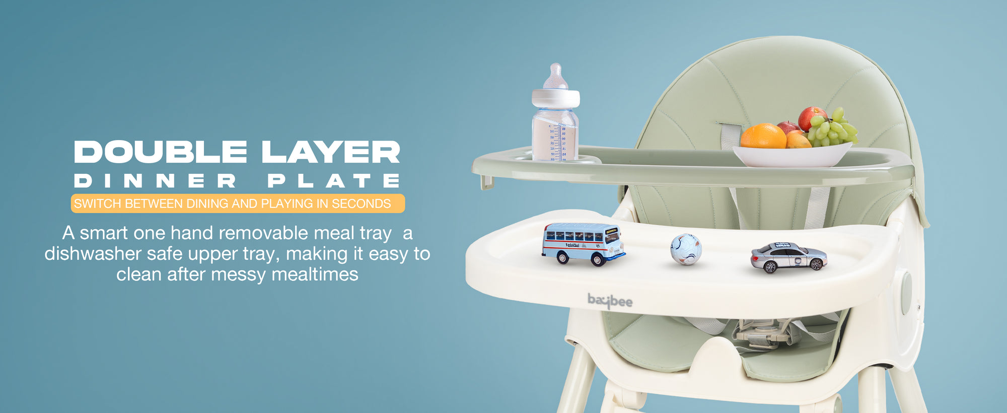 Baybee 4 in 1 Convertible High Chair for Kids — slide 3