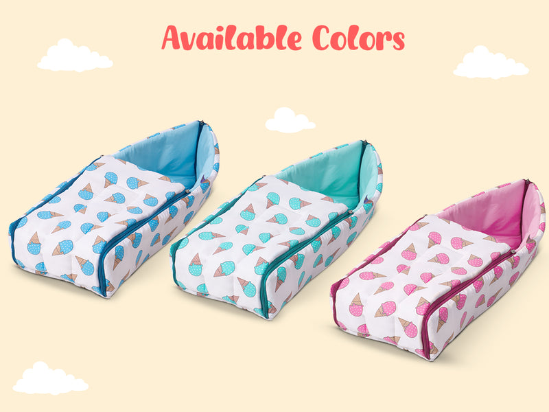 Baybee 3 in 1 Cotton Baby Bed Cum Carry Bed for New Born 0-6 Months Boys Girls — slide 2