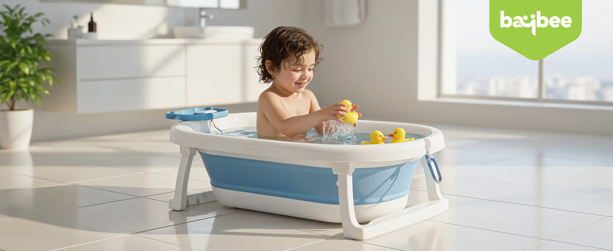 Baybee Tubby Bath Tub for Baby, Foldable Baby Bathtub for Kids — slide 1