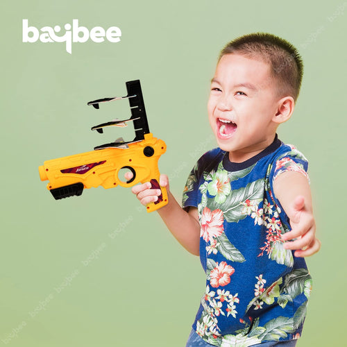 Baybee Airplane Launcher Toy Catapult Plane Gun with Foam Aircrafts Glider for Kids BAYBEE