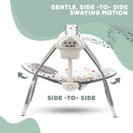 Baybee Elora Automatic Electric Baby Swing Cradle with 3 Point Safety Belt & Removable Baby Toys BAYBEE