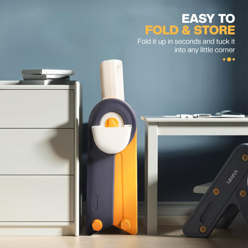 BAYBEE 6 in 1 Kids Study Table and Chair Set, Foldable, Anti Slip, Dual-Sided Tabletop, Easy to Store BAYBEE