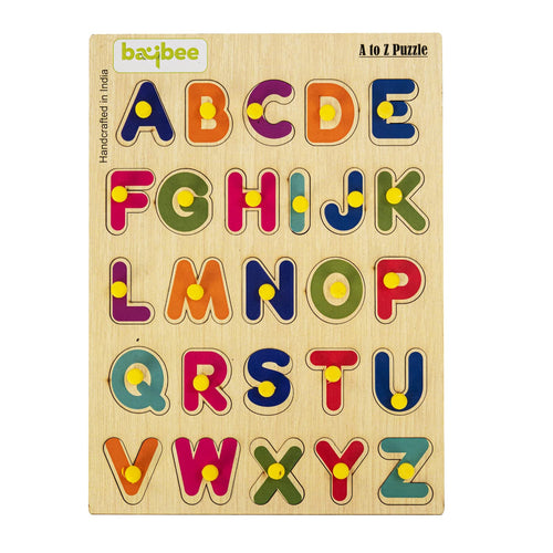 Baybee Wooden English Alphabets Puzzle Games for Kids Toys
