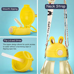 Baybee Drinking Water Bottle for School Kids with Adjustable Strap & Carry Handle (600ml) BAYBEE