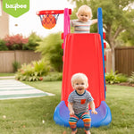 Baybee Garden Swing & Slider for Kids Baby Slide Cum Swing Combo with Baby Basket Ball Toy BAYBEE