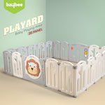 Baybee Lion Kids Playpen for Babies Foldable Baby Play Area Indoor Setup (20 Panels) BAYBEE