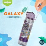 Baybee Galaxy Baby Sipper Water Bottle with Soft Silicone Straw and Strap (800ml) BAYBEE