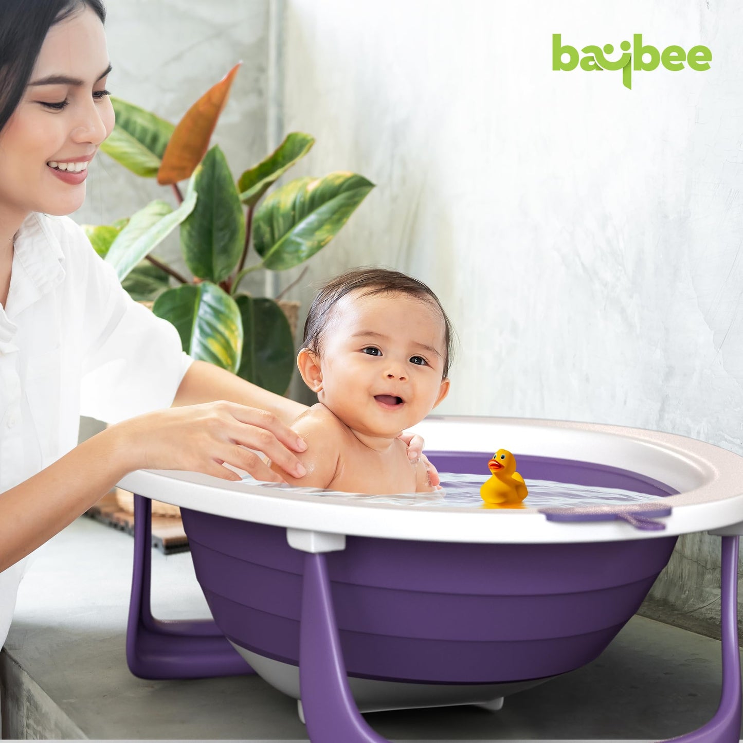 Foldable Infant Bath Tub Bathtubs for Infants Easy to Use and