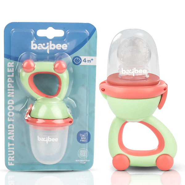 Baybee Silicone Baby Food & Fruit Nibbler for Babies, BPA Free Fresh Fruits Food Feeder