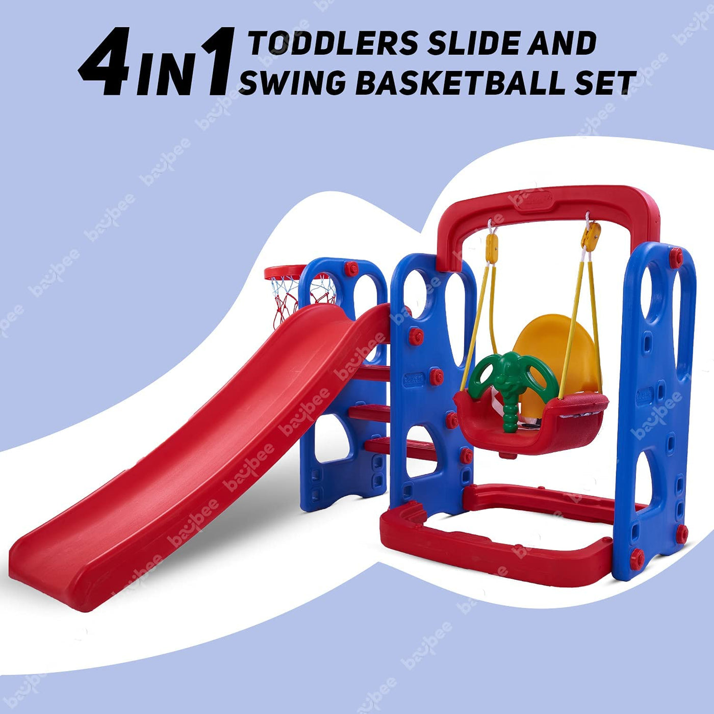 Baybee: Outdoor Toys for Kids Plastic Slide Playground Fun