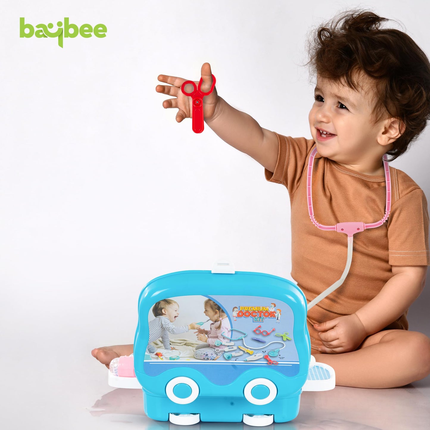 Baybee Doctor Play Set Toy for Kids with Foldable Suitcase Pretend Play Toy Set
