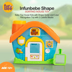 Baybee Infunbebe Shape Sorting House Toys for kids with 5 Colorful Blocks
