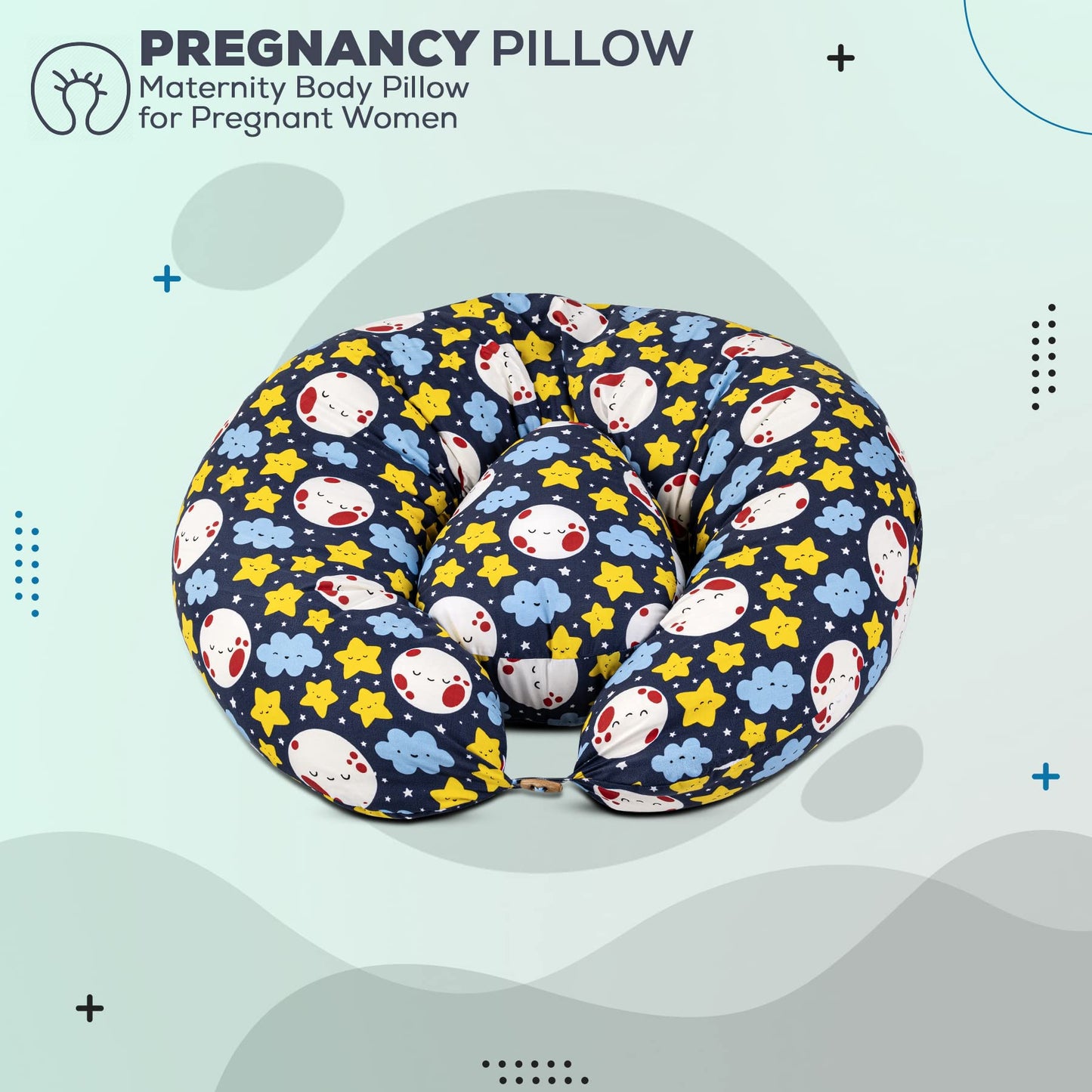 BAYBEE Multifunctional 5 in1 Printed Baby Feeding Pillow for Mother- Nursing Pillow-Original