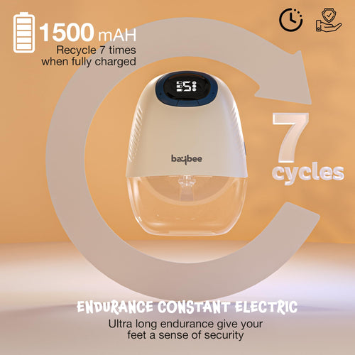 Baybee Wearable Electric Breast Pump | Hands-Free, 3 Modes & 9 Suction Levels | Portable with LED Display & Massage Mode BAYBEE