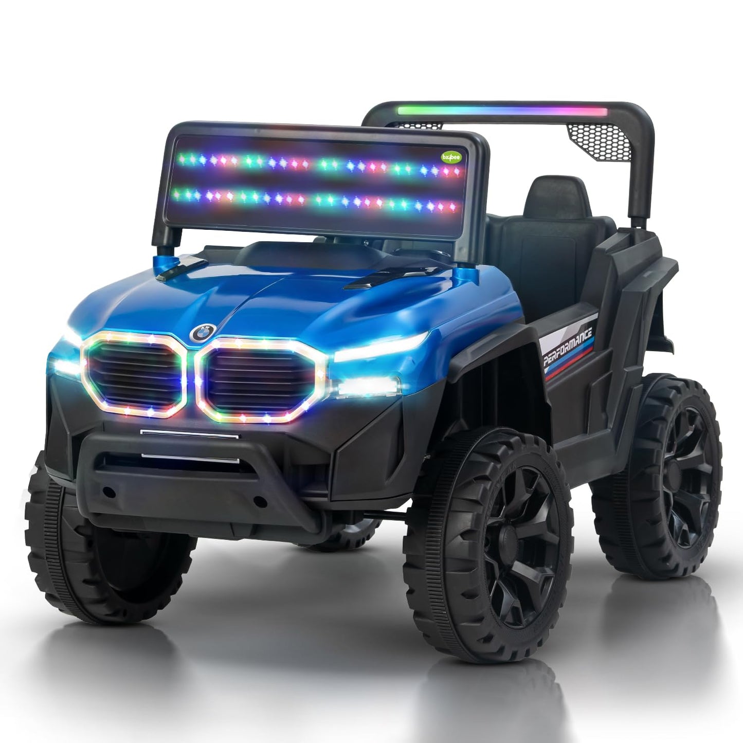 Baybee Alfton Pro Battery Operated Jeep for Kids, Ride on Toy Kids Car with RGB Lights &amp; Music,Rechargeable Electric Jeep Car for Kids to Drive 2 to 6 Years