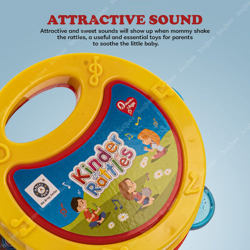 Baybee Pack of 2 Baby Toys Rattles Set with Smooth Edges for Babies. BAYBEE