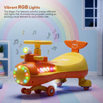 Baybee Diver Baby Swing Cars for Kids Twister Ride on Kids Car with RGB Lights - Baybee India