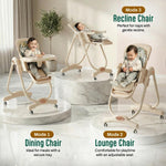 Baybee 3 in 1 High Chair with Removable Food & Toy Tray, 4 Level Height Adjustment Baybee India