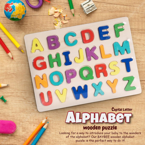 Alphabetical Wooden Puzzle Game for Toys BAYBEE
