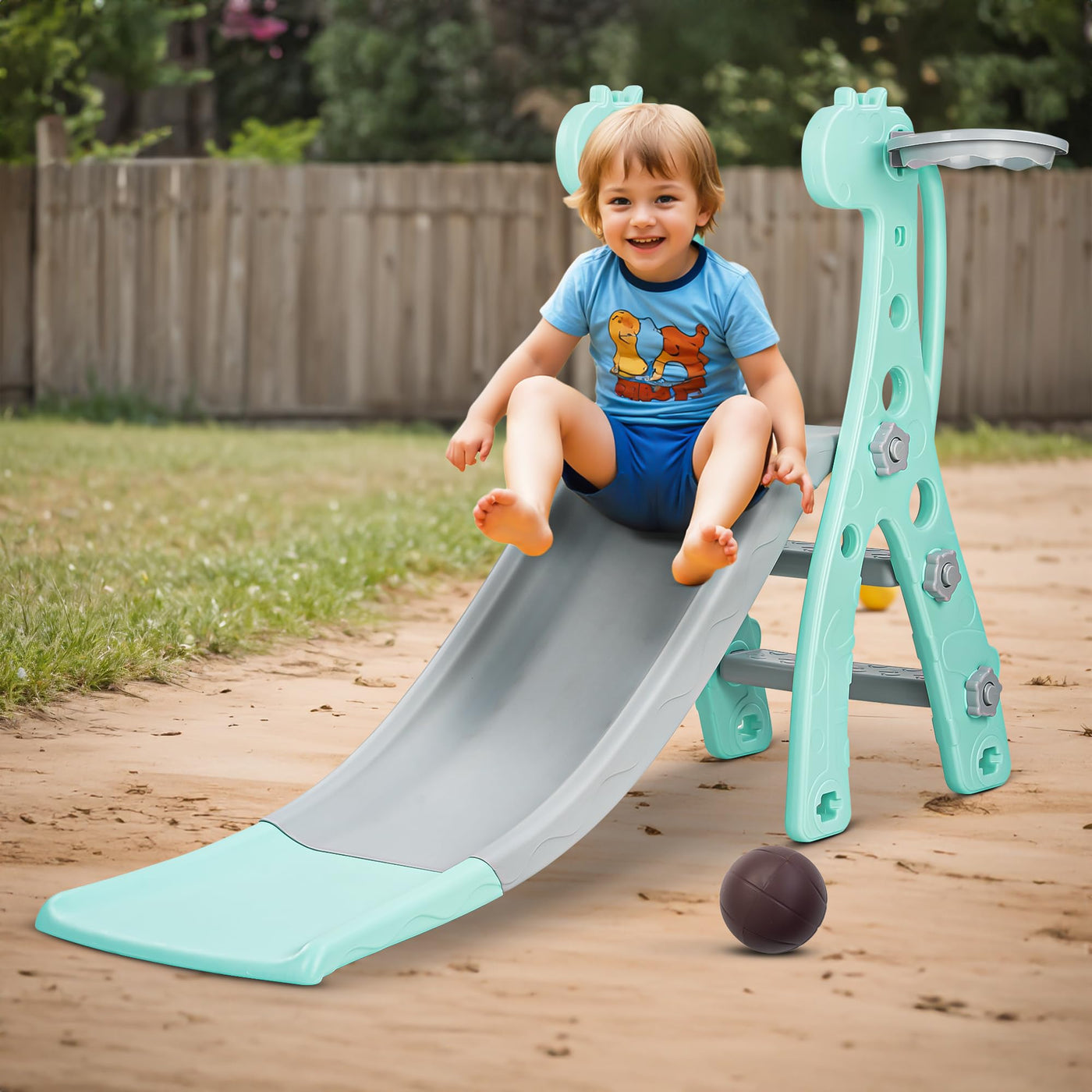 Baybee Foldable Baby Kids Garden Slide for Kids/Toddlers/Indoor/Outdoo –  Baybee India