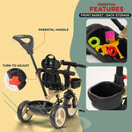 Baybee Albine 2 in 1 Baby Tricycle for Kids, Plug N Play Kids tricycle BAYBEE