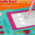 Baybee Pack of 2 Magnetic Drawing Erasable Doodle  Board Slate for Kids BAYBEE